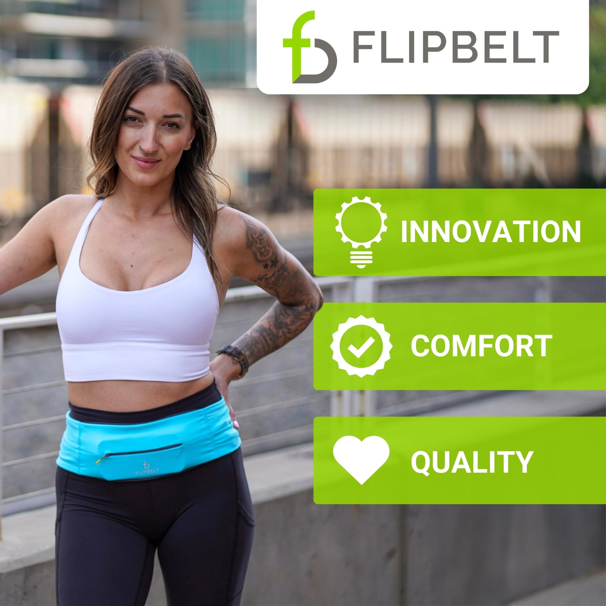 Cinturón de Entrenamiento FlipBelt Carbón XS para Correr y Fitness