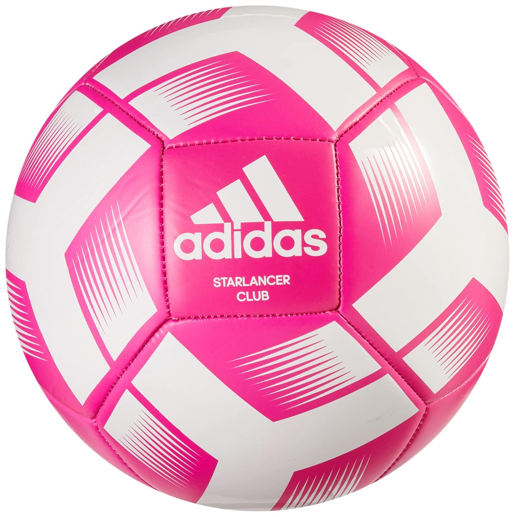 adidas Starlancer Club - Pelota Unisex para Adultos, Color Rosa y Blanco, 5