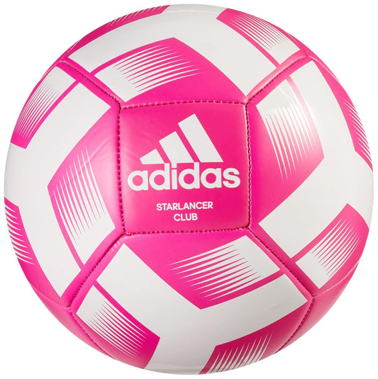 adidas Starlancer Club - Pelota Unisex para Adultos, Color Rosa y Blanco, 5