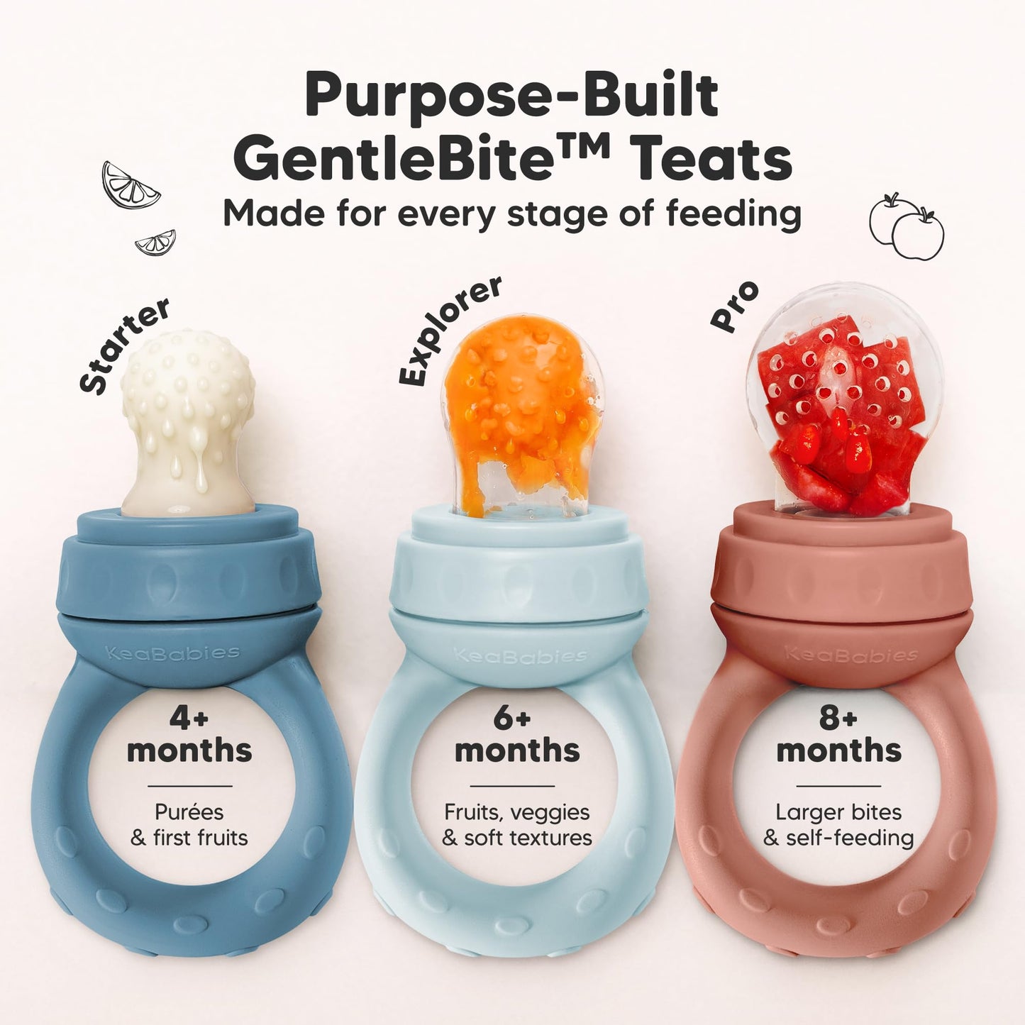 Lil'Prep - Pack de 2 comederos para bebé (Ocean)