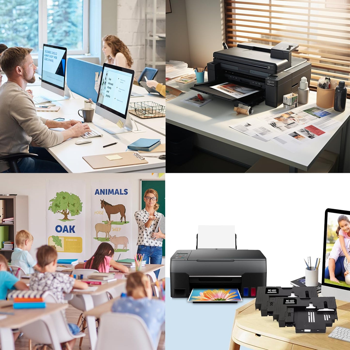 Cartucho de Mantenimiento TEZXSAEW Negro Compatible con Impresoras Canon PIXMA