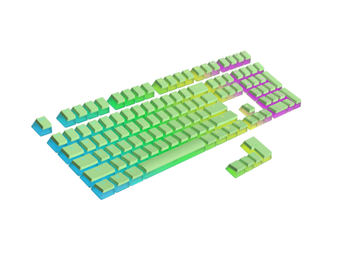 Teclas PBT Ranked Pistacho Diseño Translúcido para Teclado Mecánico RGB