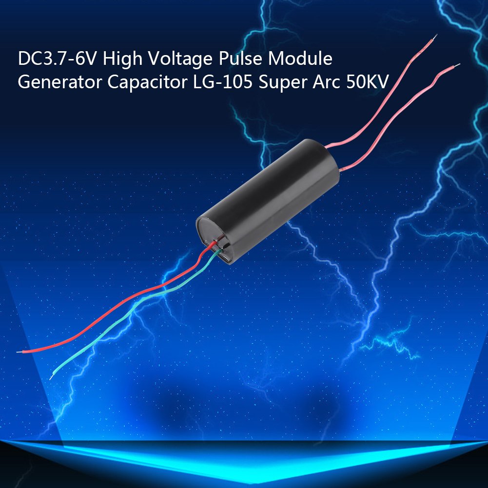 Transformador de Alto Voltaje, Generador de Pulso, Módulo de Potencia de Impulso, 3.7 V - 6 V CC a 50 kV, Módulo de Bobina de Encendido Super Arc