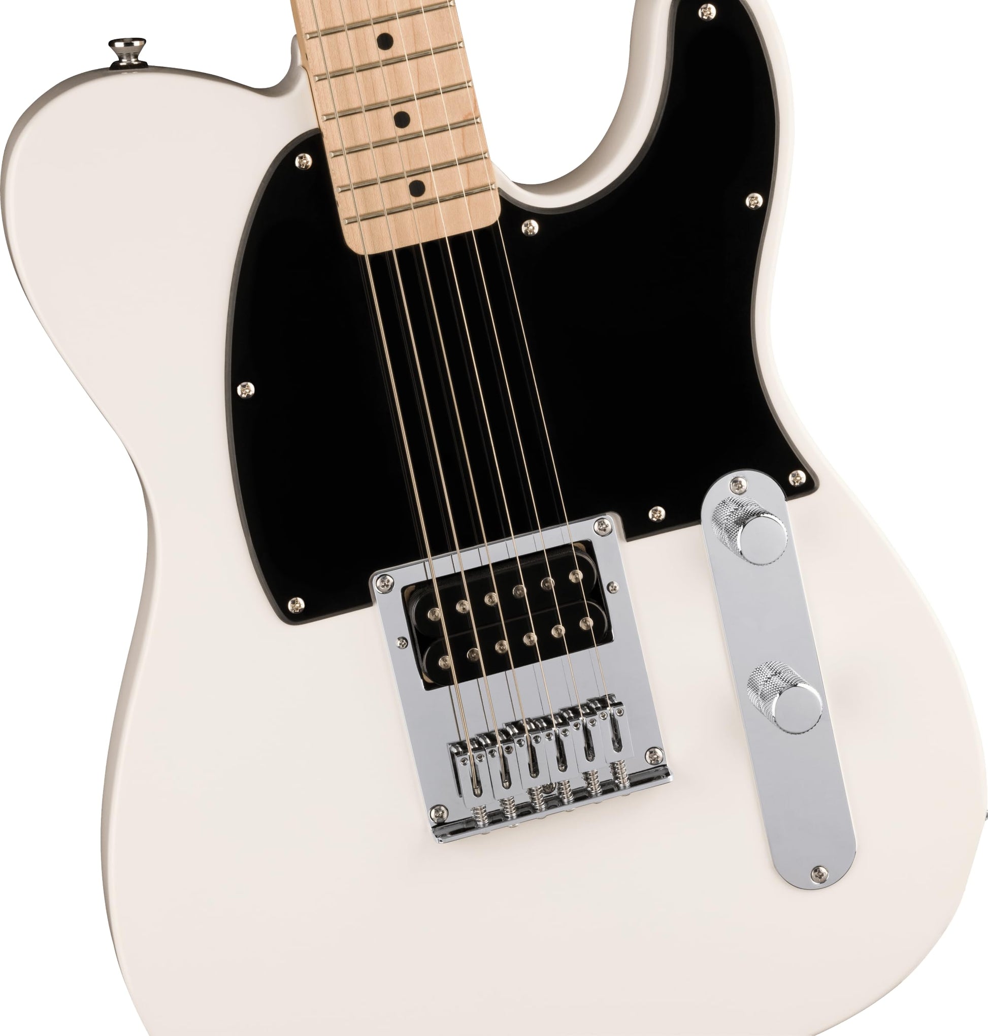 Squire Sonic Esquire Guitarra eléctrica, blanco ártico, diapasón de arce