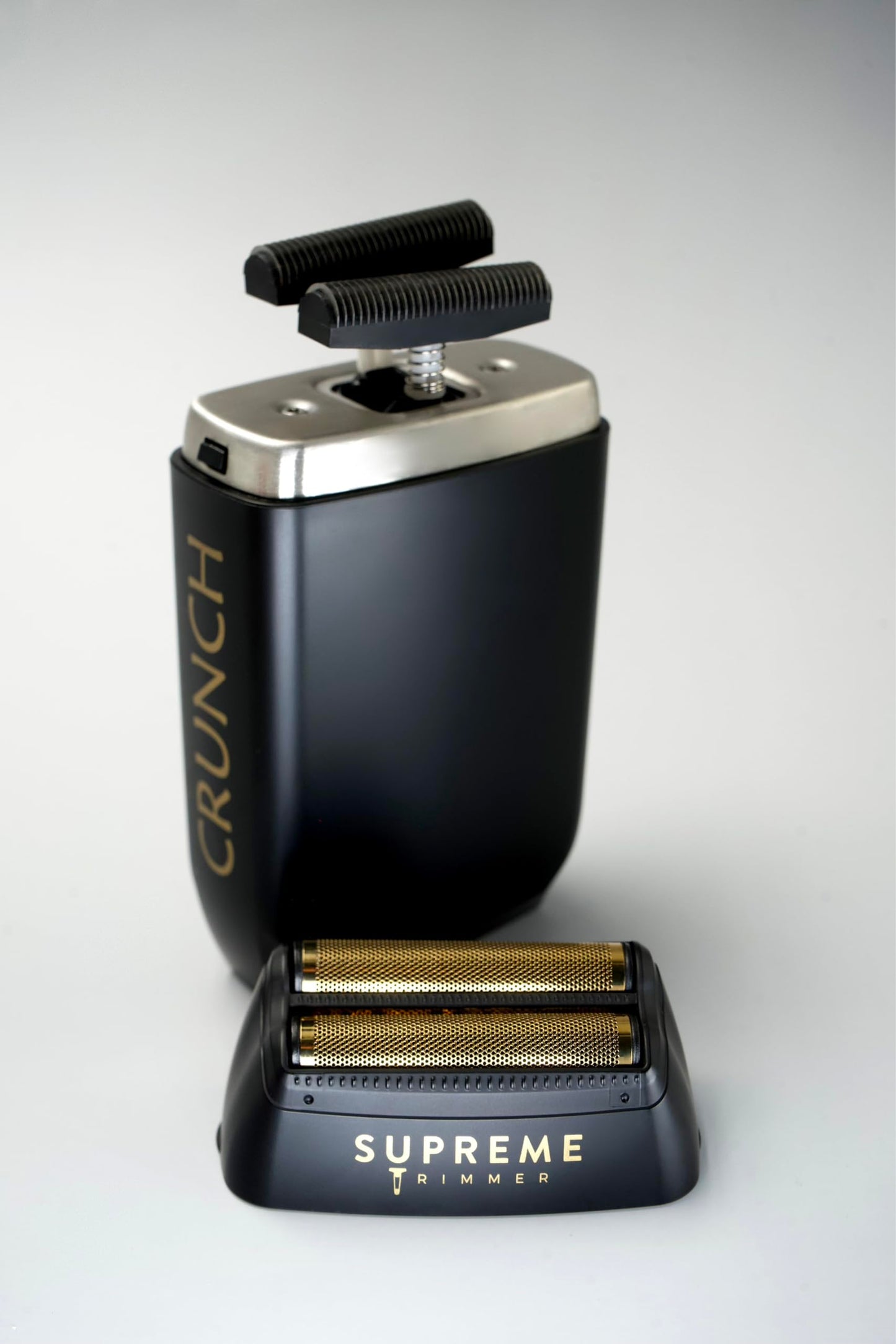 Supreme Trimmer 2 en 1 T-Shaper Trimmer & Crunch Foil Shaver | STF602 Maquinilla de afeitar eléctrica y ST5206 DLC Barber Trimmer Kit de corte de pelo de peluquero | Negro