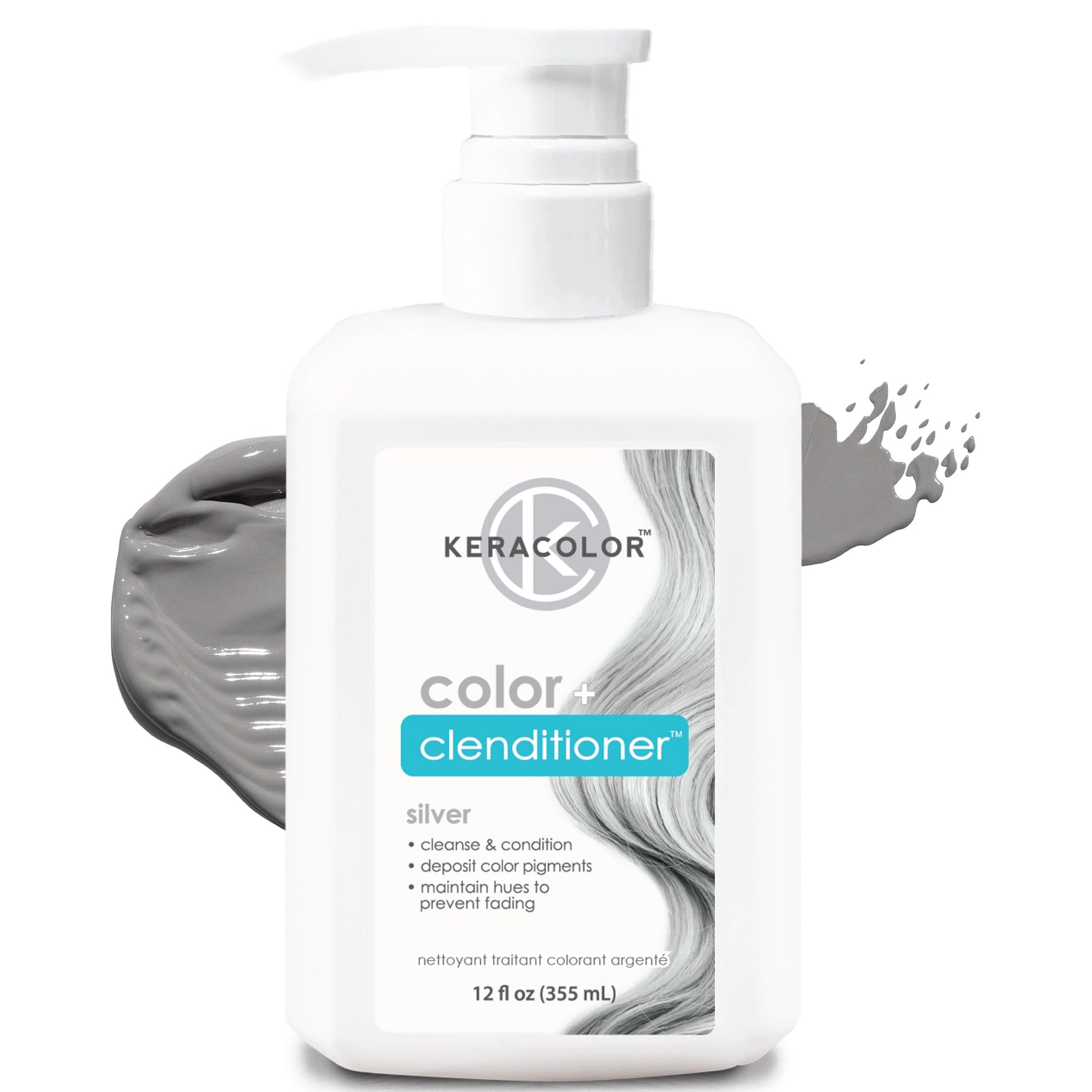 Acondicionador Keracolor Plateado 12oz
