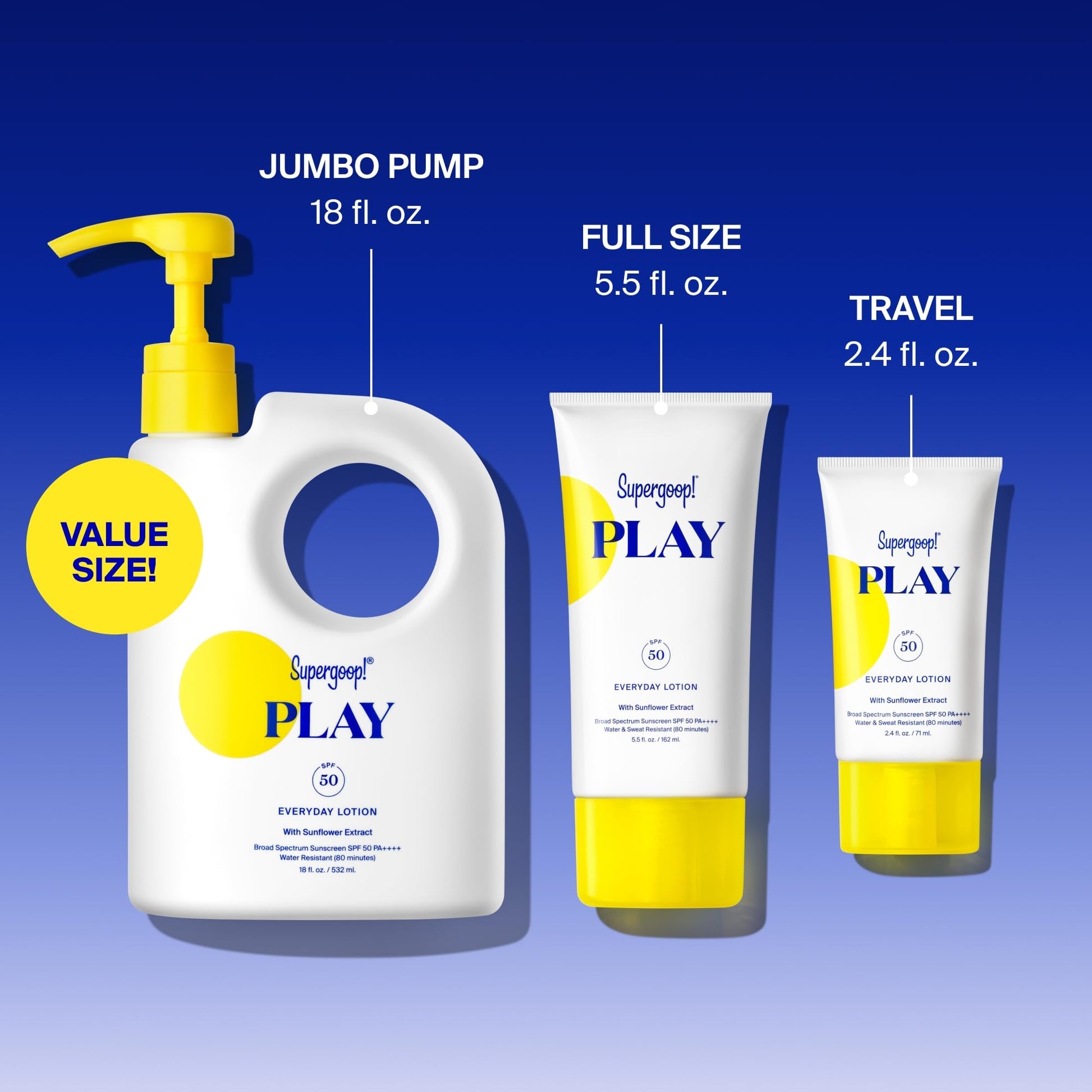 Protector Solar Supergoop SPF 50 con Extracto de Girasol para Rostro y Cuerpo