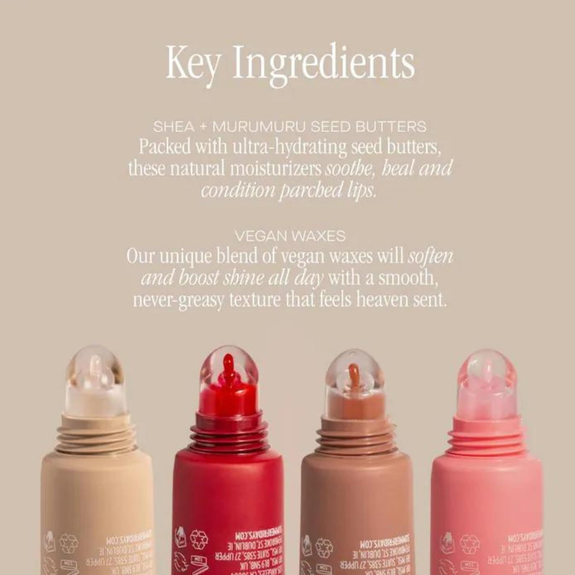 Bálsamo Labial Summer Fridays Cereza con Manteca de Karité Vegano e Hidratante Día/Noche