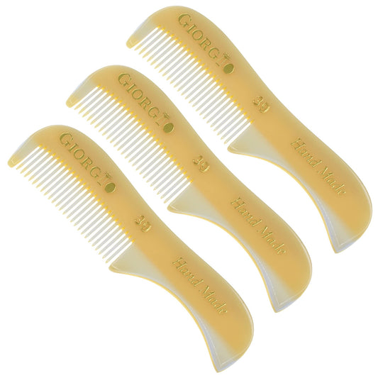 Peine Fino de Barba y Bigote Giorgio G39 Negro Extra Pequeño para Hombre