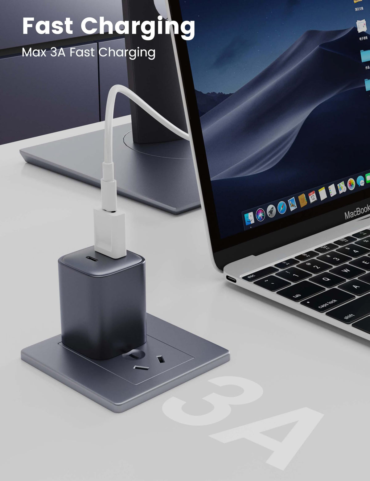 Adaptador USB-A a USB-C 3.1 Transmisión Rápida 10 Gbps Compatible iPhone 15 16 Plus Pro Max Portátil AirPods iPad Air Mini Paquete de 2