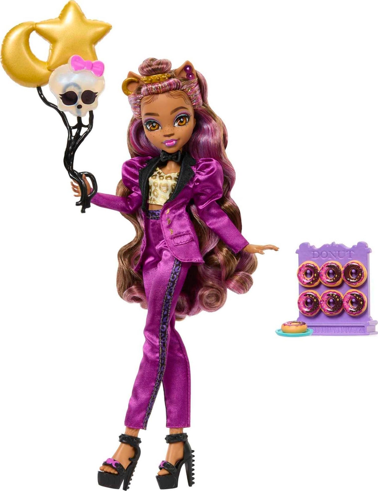 Muñeca Monster High Clawdeen Baile Monstruoso con Accesorios temáticos para niñas