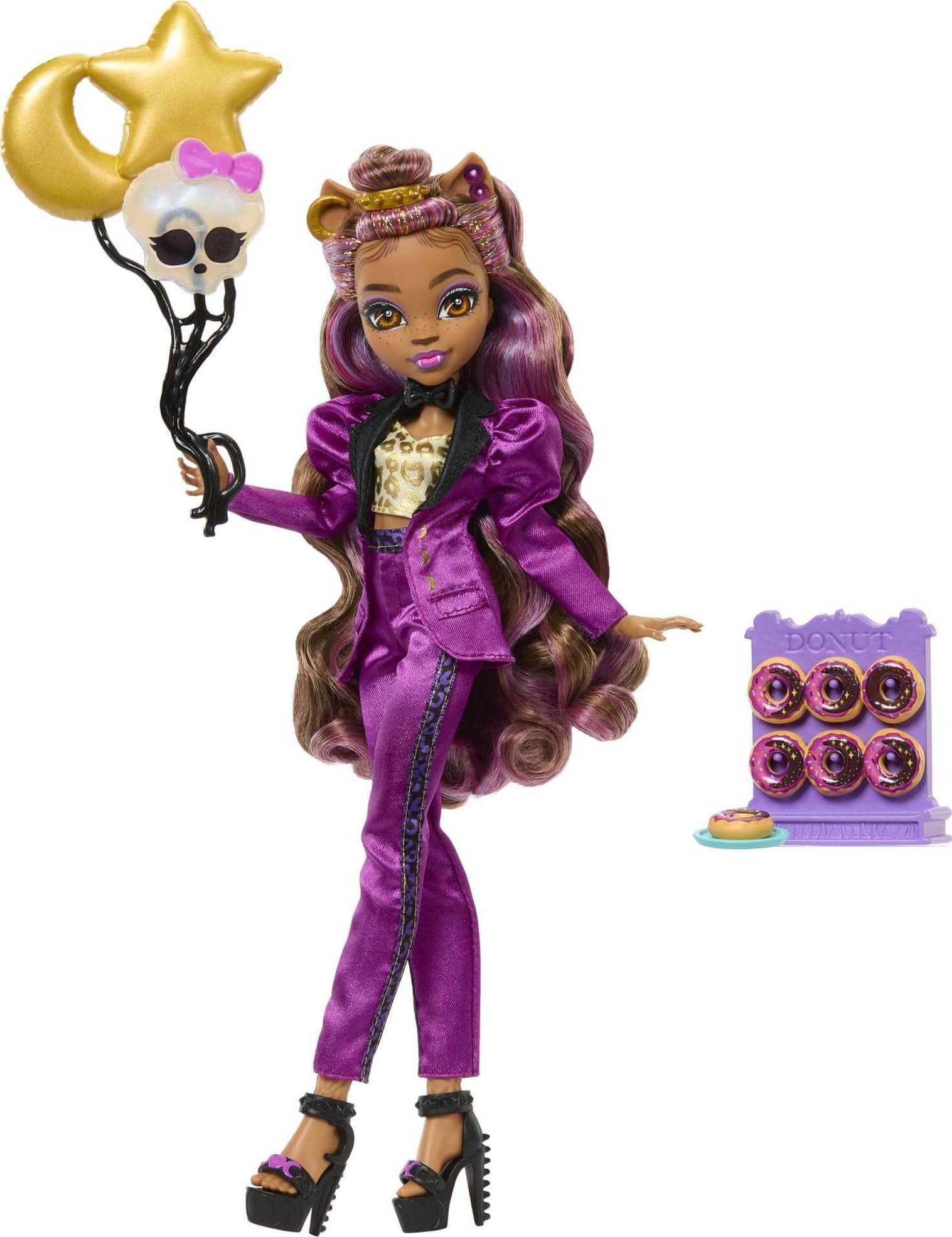 Muñeca Monster High Clawdeen Baile Monstruoso con Accesorios temáticos para niñas