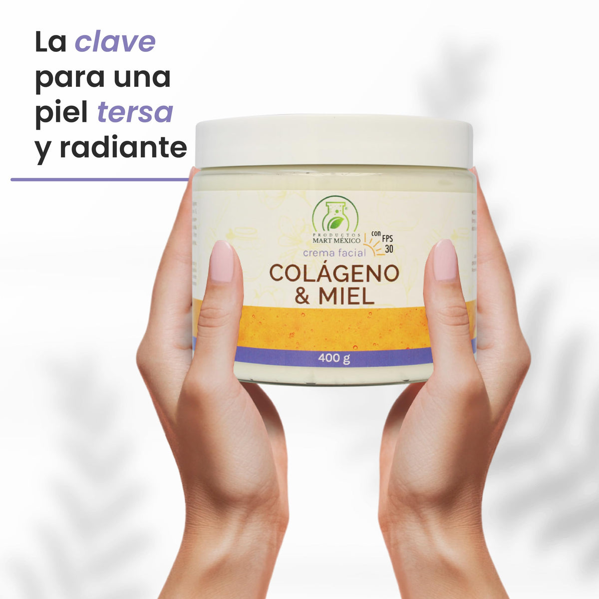 Crema Facial & Corporal De Colágeno Con Miel Con Filtro Solar Piel Más Joven 400 Gr Productos Mart Mexico