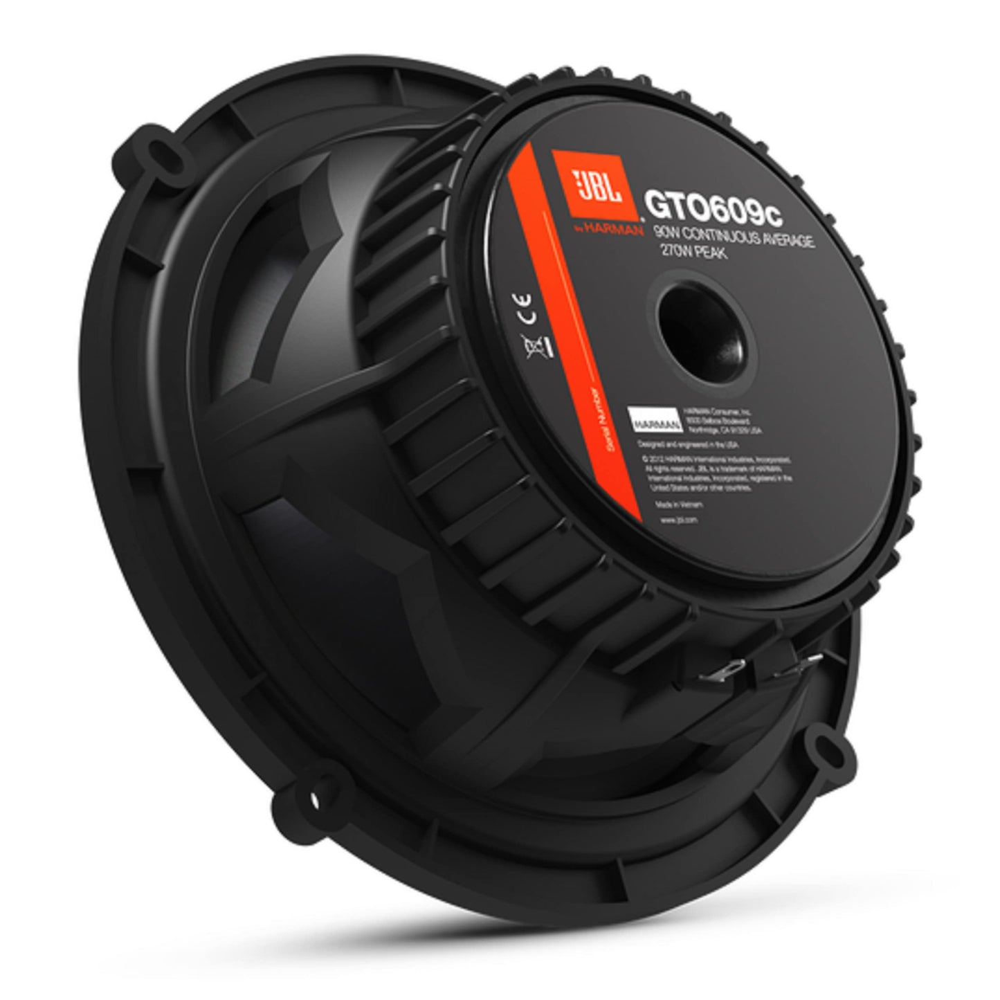 JBL GTO609C altavoz para automóvil De 2 vías 270 W - Altavoces para coche (De 2 vías, 270 W, 200 W, 3 Ohmio, 92 Db, 2500 Hz)