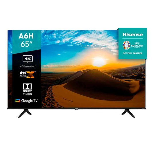 Hisense Pantalla 65" 4K Smart TV LED 65A6H Google TV