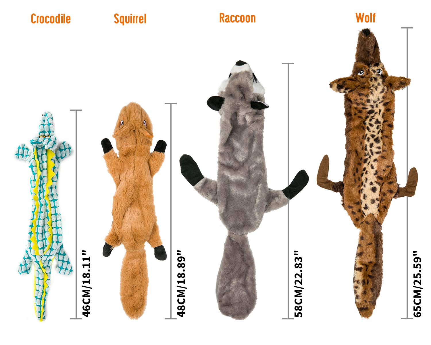AzsmUK - Juego de juguetes para perros chillidos para perros pequeños, medianos y grandes, duradero, lavable, cuerda para masticar la dentición y lindos animales, juguetes naturales para perros pequeños, medianos y grandes, paquete de 6