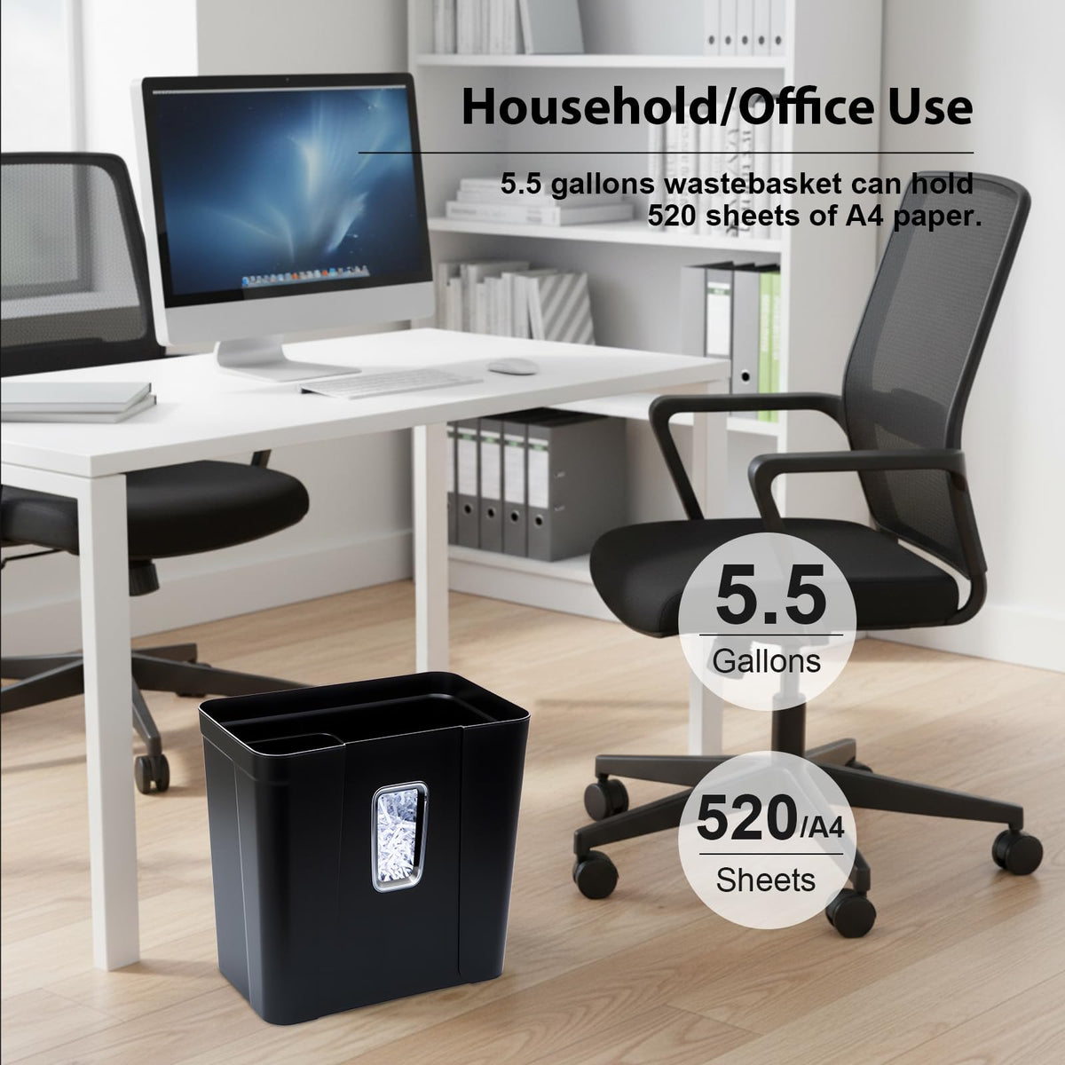 Trituradora de Papel Wingwise Negro para Oficina y Hogar 14 Hojas