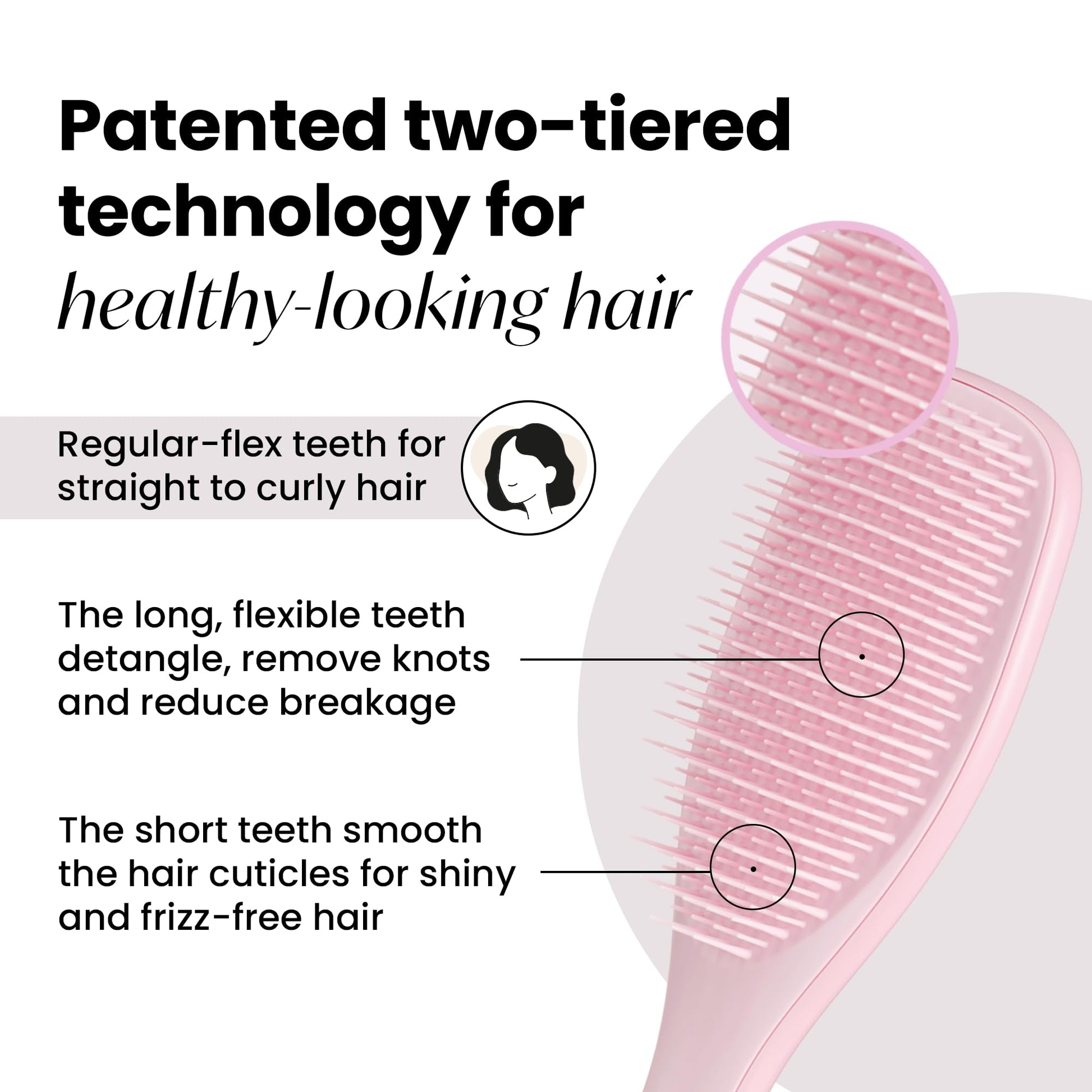 Cepillo para Cabello Tangle Teezer Rosa Wet Detangling