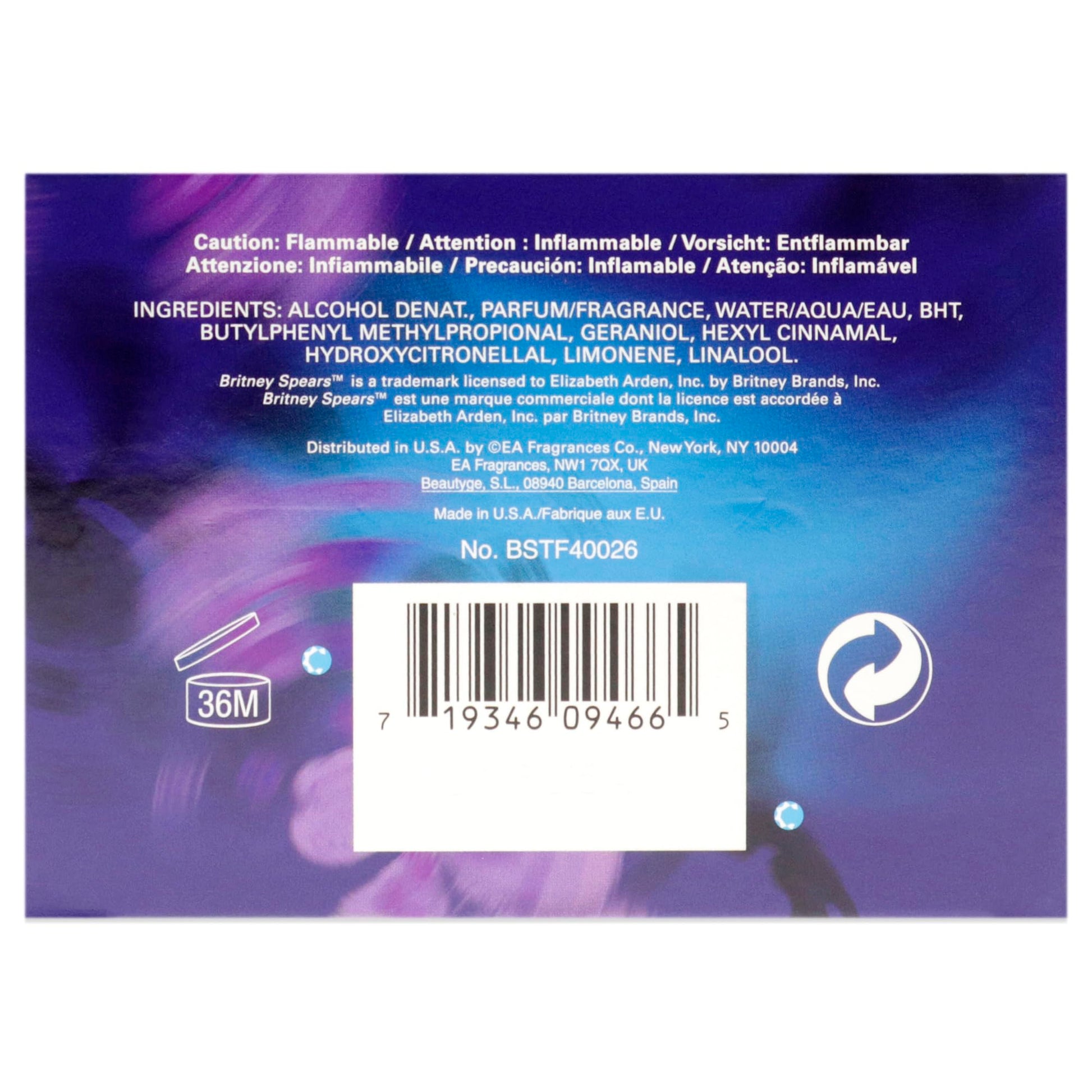 Britney Spears Midnight Fantasy Spray, 3.3-Fluid Ounce