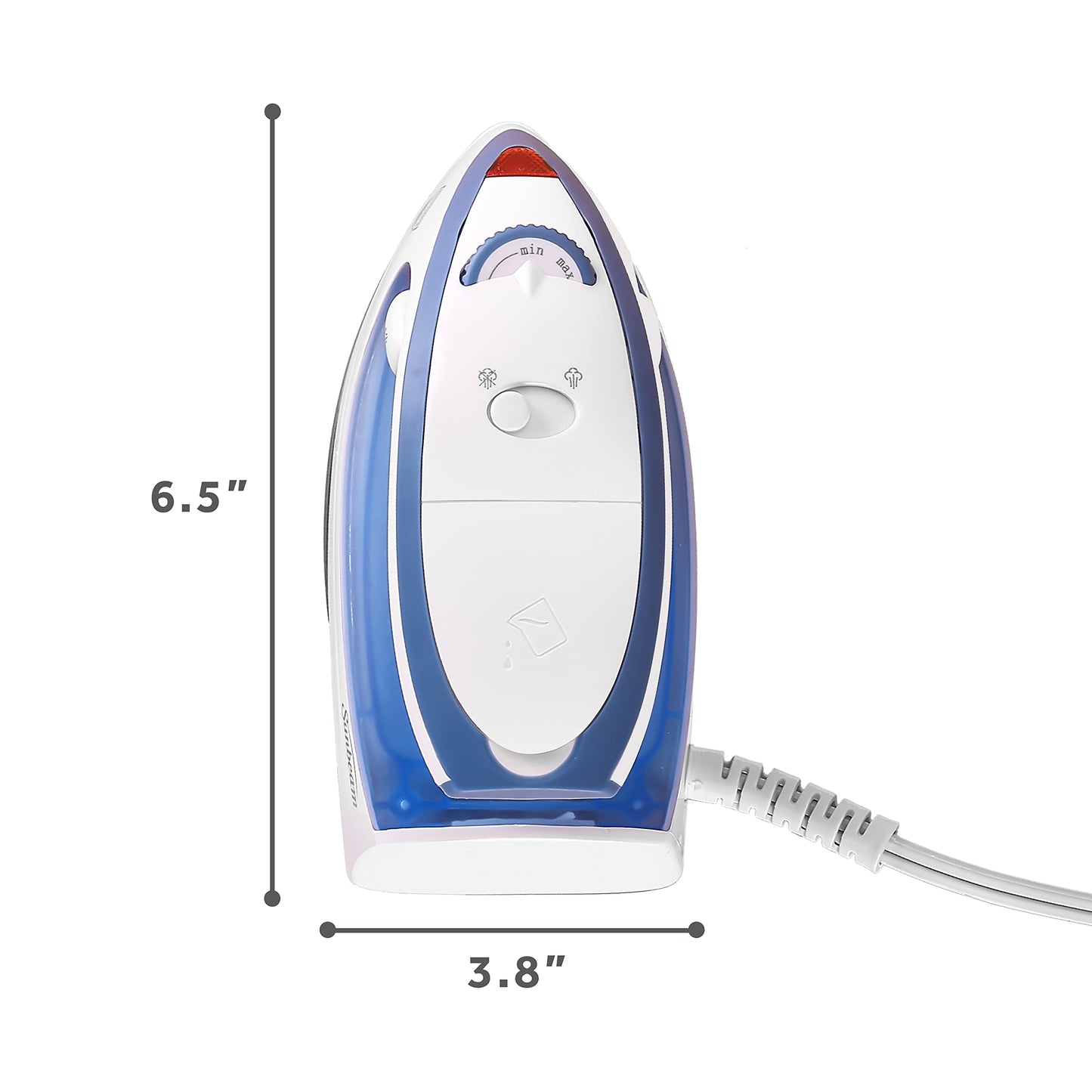 Plancha de Viaje Sunbeam Blanco Suela Antiadhesiva Compacta de 800 W
