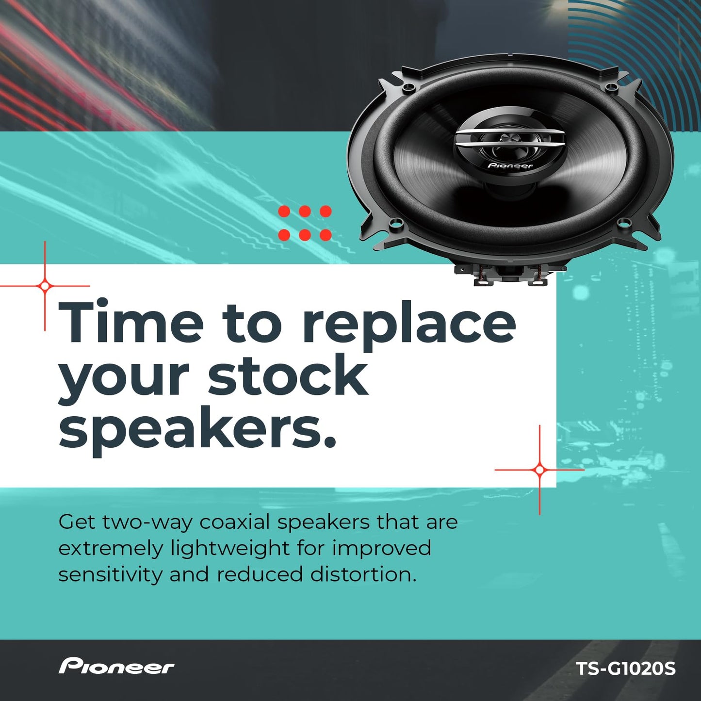 Pioneer Car 4" 2 Way 200w