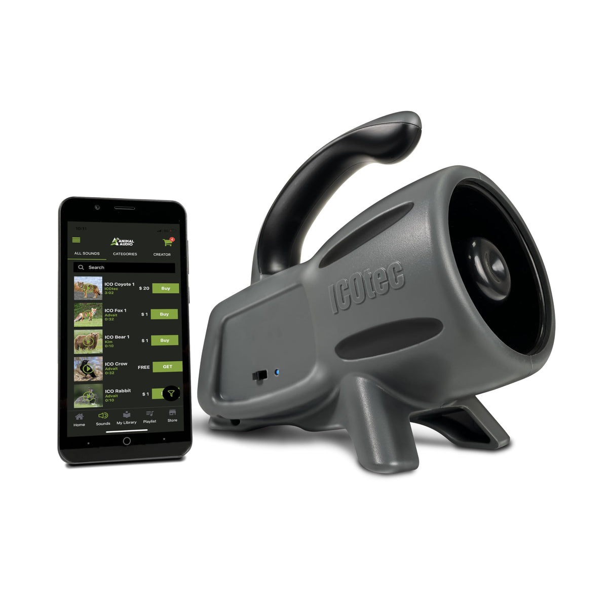 Atractivo de Animales Icotec Bluetooth Rascal Alcance 100 Yardas
