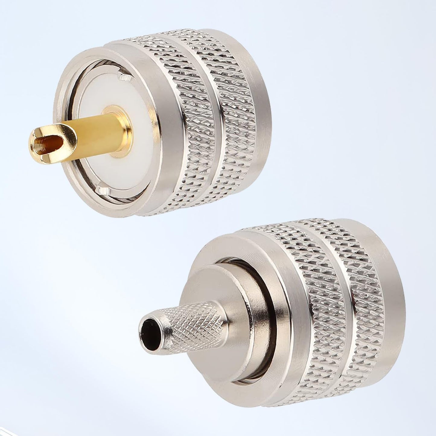 RG58 PL259 Conector 5PCS - UHF macho RF coaxial PL259 Conectores coaxiales para RG58, RG142, RG400, LMR195, RG58U, RG303, 50 Ohm, baja pérdida, baja VSWR