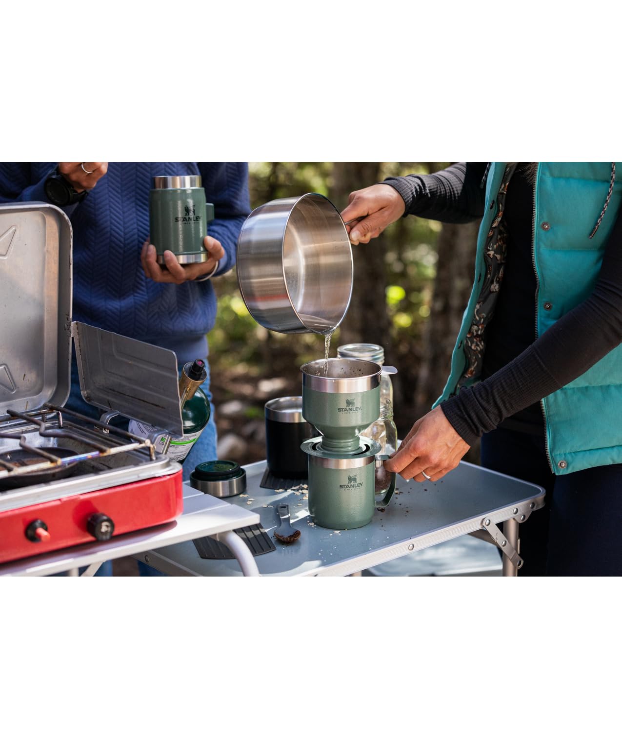 Cafetera Manual Stanley Polar con Filtro Reutilizable de Acero Inoxidable para una Sola Taza Sin BPA