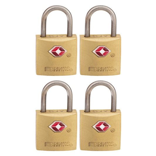 Brinks 171 - 20471 latón macizo Keyed Lock (4 unidades), 22 mm