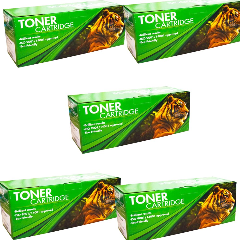 EL TIGRE Toner GENERICO para Brother Tn1060, TN 1060, Compatible Nuevo, Calidad ISO 9001, 5 Piezas