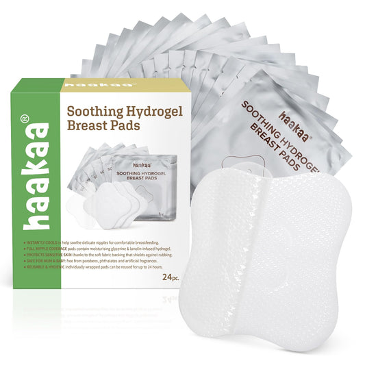 Almohadillas de Hidrogel haakaa Lanolina Enfriamiento para Pezones de Lactancia