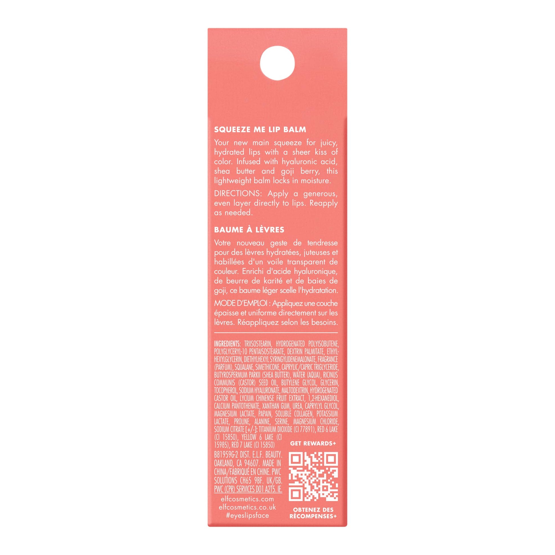 e.l.f. Bálsamo para labios Squeeze Me Lip Balm Strawberry