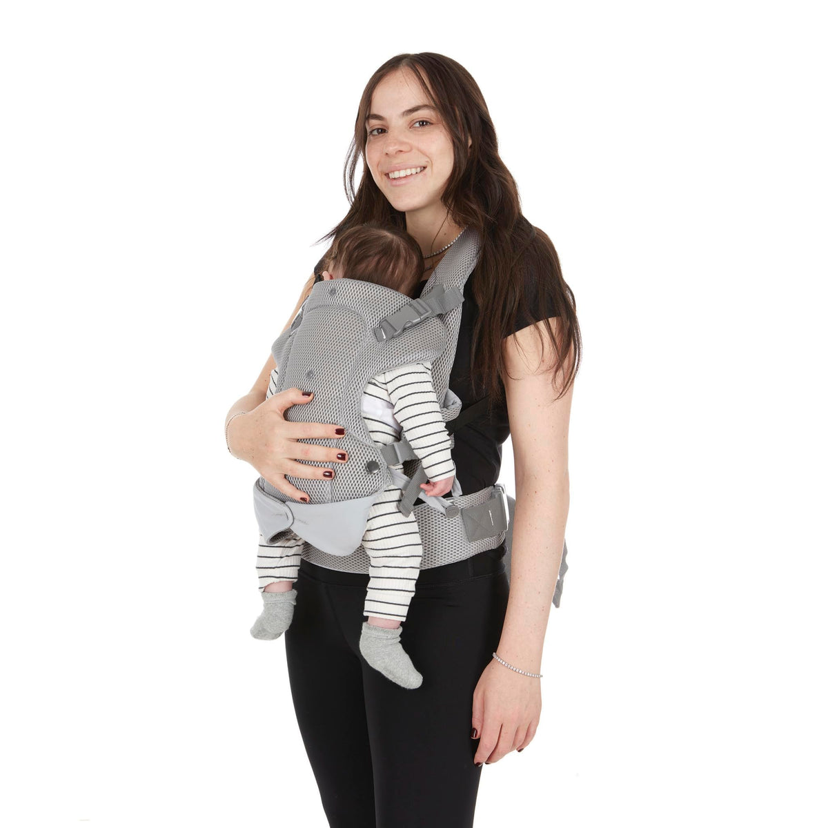 Safety 1st Baby Portabebés, gris, recién nacido hasta niños pequeños 7-33