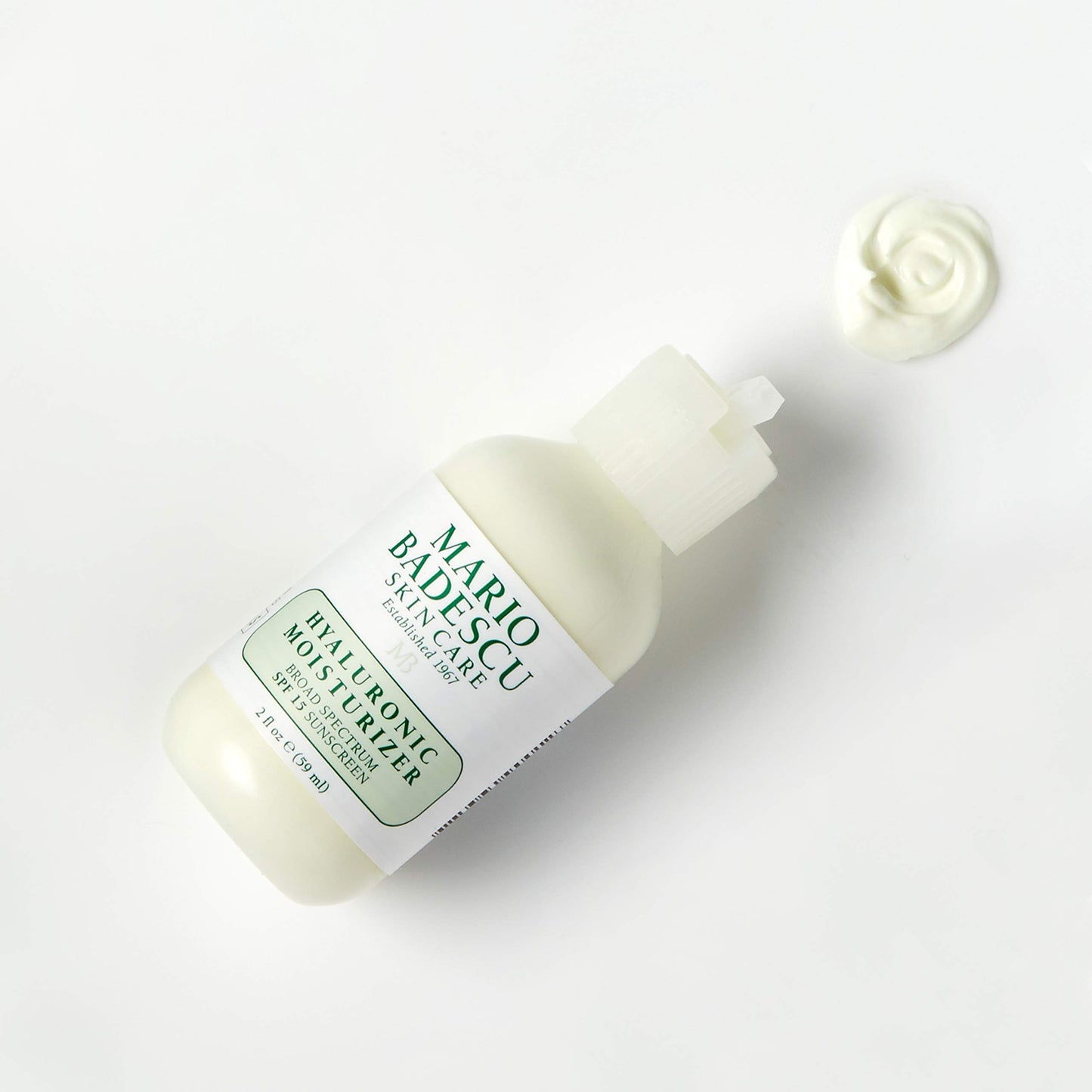 Mario Badescu Hidratante facial hialurónico para mujeres y hombres con SPF 15, hidratante facial ideal para piel mixta, seca o sensible, crema facial hidratante con aceite de semillas de sésamo, 59 ml