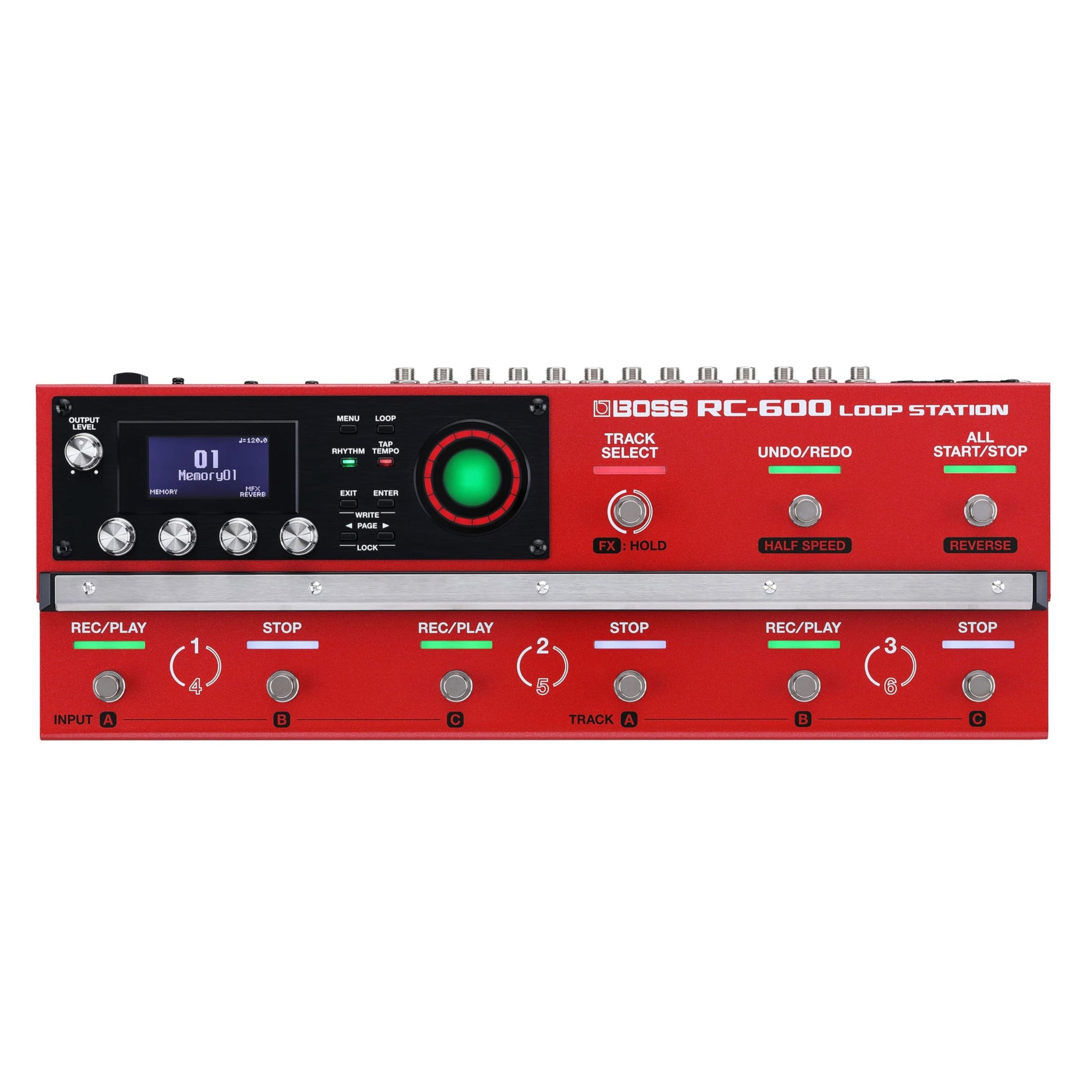 BOSS RC-600 Loop Station | Modelo estrella de looper de suelo con sonido y flexibilidad superiores | 6 pistas de frases estéreo | 9 conmutadores de pedal | Muchísimos efectos integrados | 2 micros XLR
