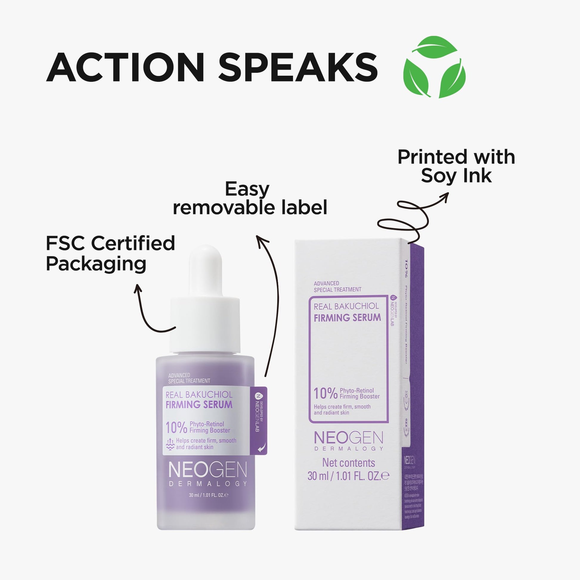 NEOGEN. Real Bakuchiol Firming Serum, suero reafirmante con bakuchiol. 30 ml