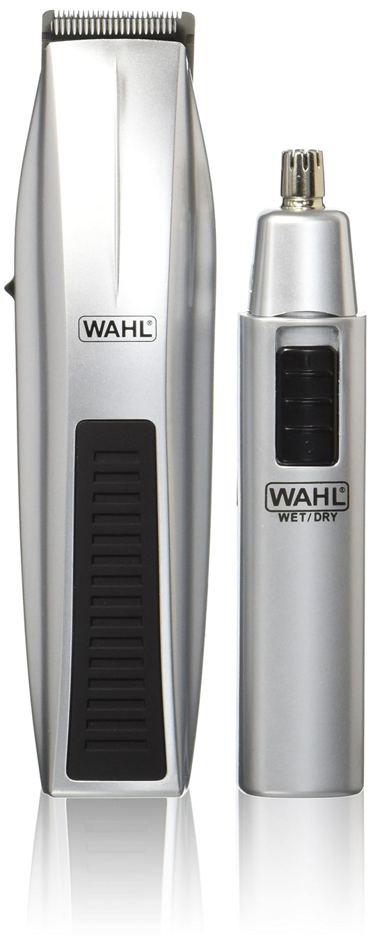 Recortadora Inalámbrica Wahl Negro para Barba y Orejas/Nariz para Hombre