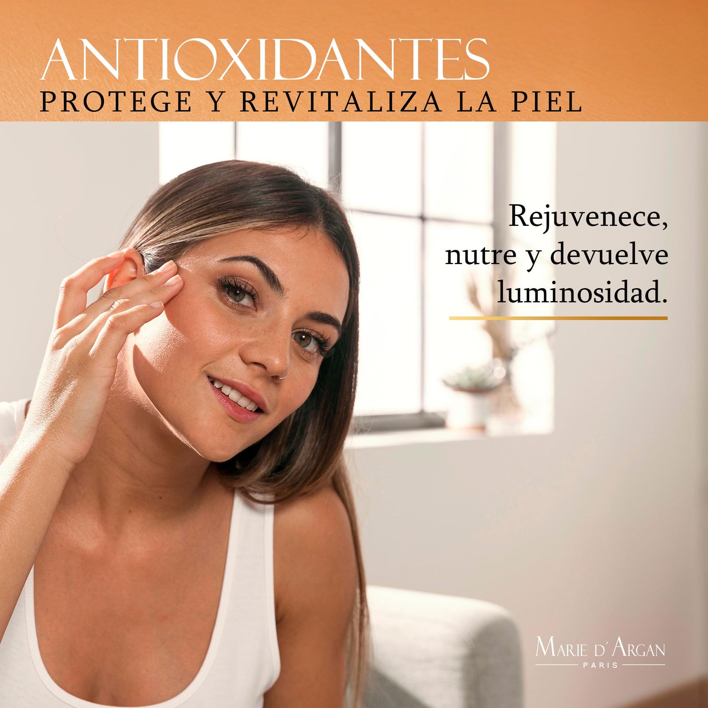 Marie D’Argan Limpiador Facial Champagne Con Oro Coloidal Y Vitamina E 125 ml, Limpieza Profunda, Control De Grasa, Ilumina Y Renueva, Sin Parabenos, Para Piel Normal, Mixta Y Grasa