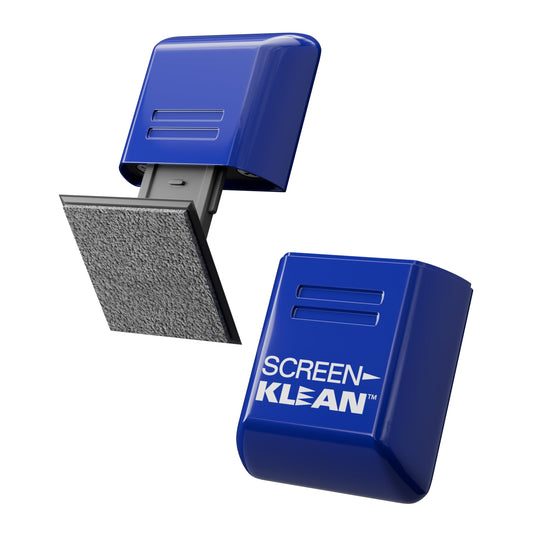 Carbon Klean ScreenKlean Tablet Screen Cleaner - Efficient and Durable Carbon Microfiber Technology Injected Blue