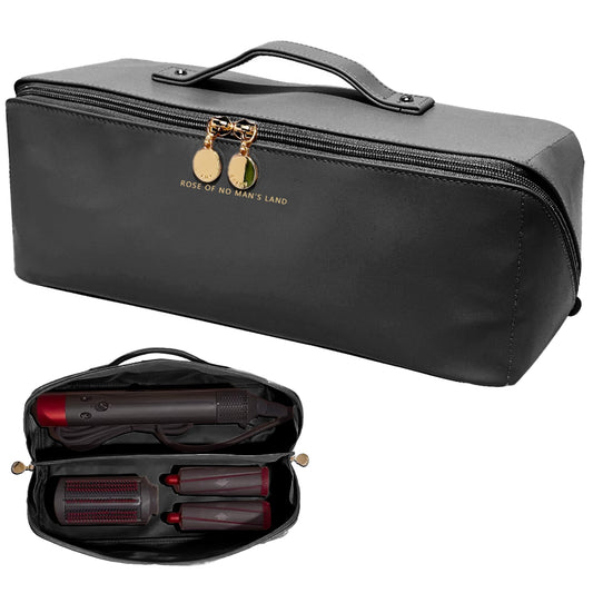 Linpr Estuche de Viaje Compatible con Dyson Airwrap Styler, Bolsa de Almacenamiento de Viaje Portátil para Secador de pelo, Estuche Organizador Impermeable para Shark Flexstyle (Negro)
