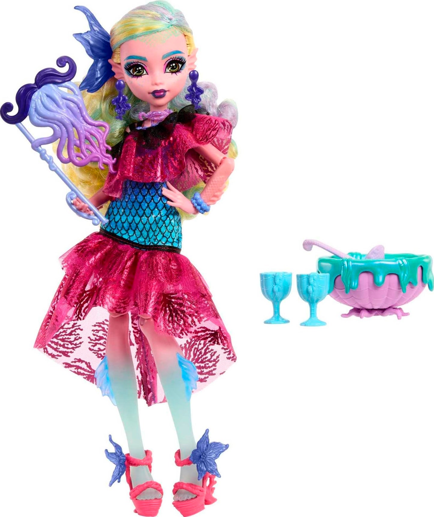 Muñeca Monster High Lagoona Fiesta Baile Monstruoso con Accesorios para Niñas