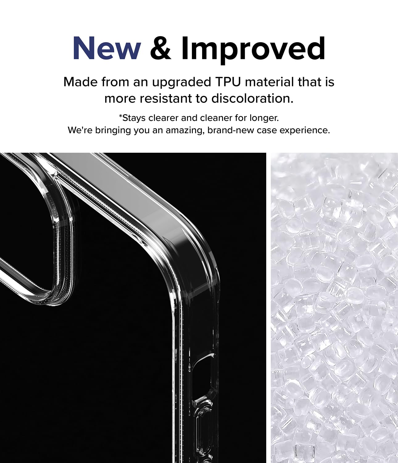 Funda de TPU Ringke Fusion Transparente Resistente a Arañazos para iPhone 15 Plus
