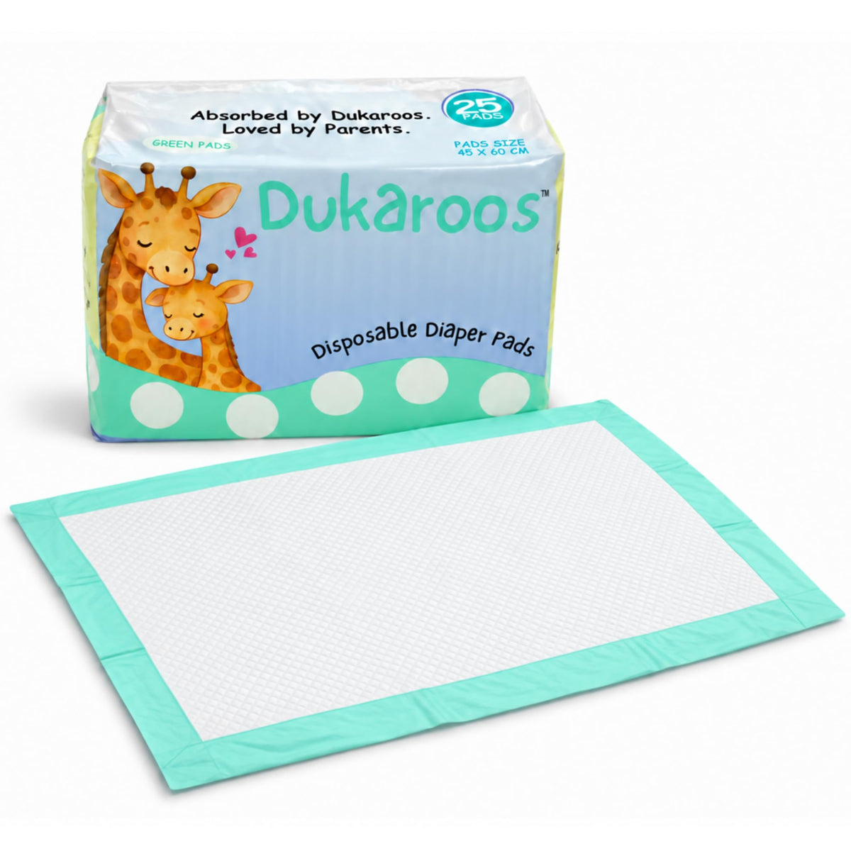 Dukaroos - Cambiadores desechables para bebé - Cambiadores desechables de viaje para bolsa de pañales y baños públicos