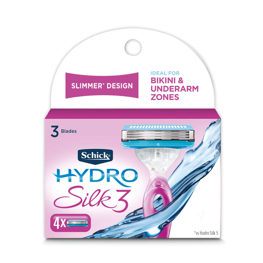 Recambios de Cuchillas de Afeitar Schick Hydro Silk 3 Azul para Mujer