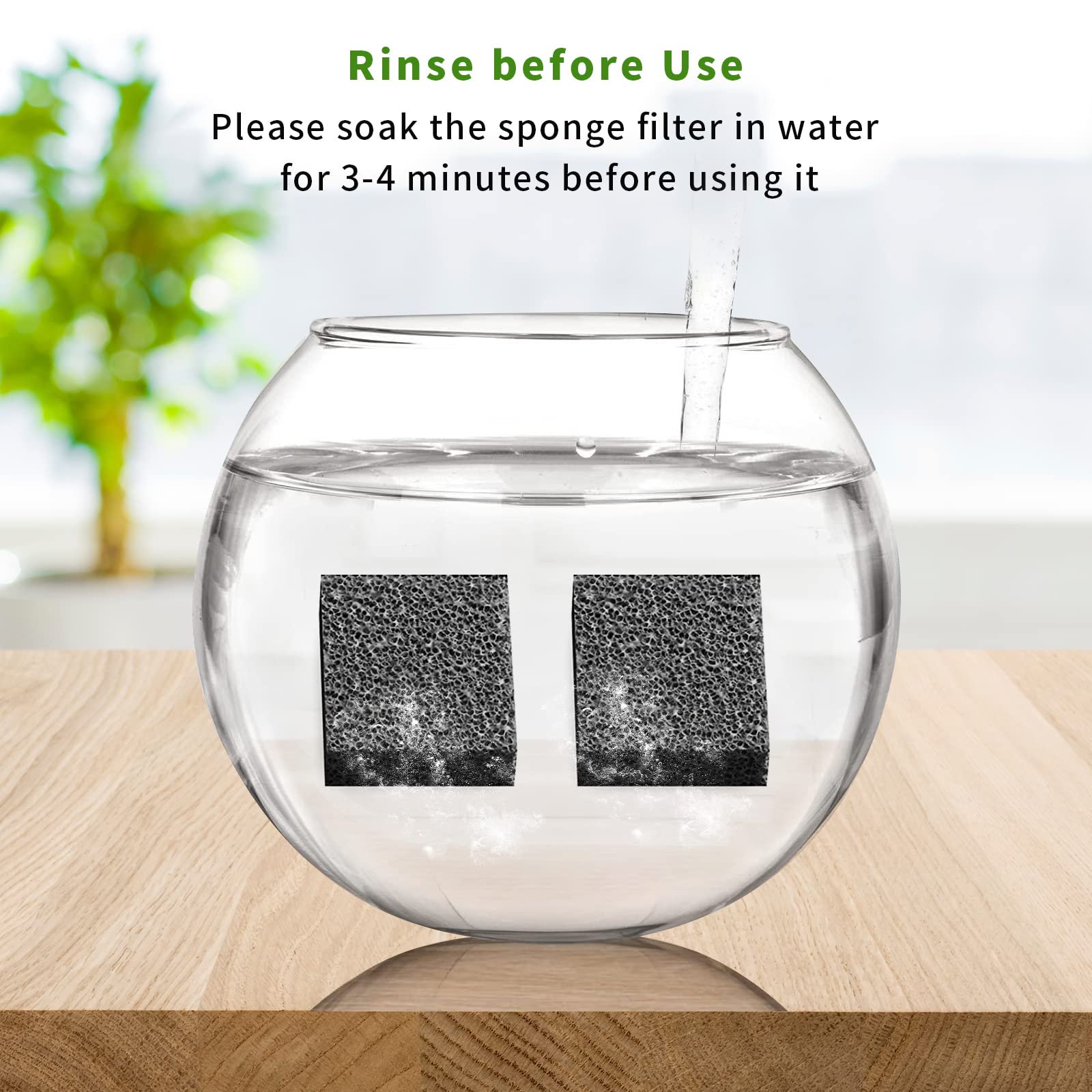 Filtros de Esponja para Fuente de Agua de Gatos y Perros