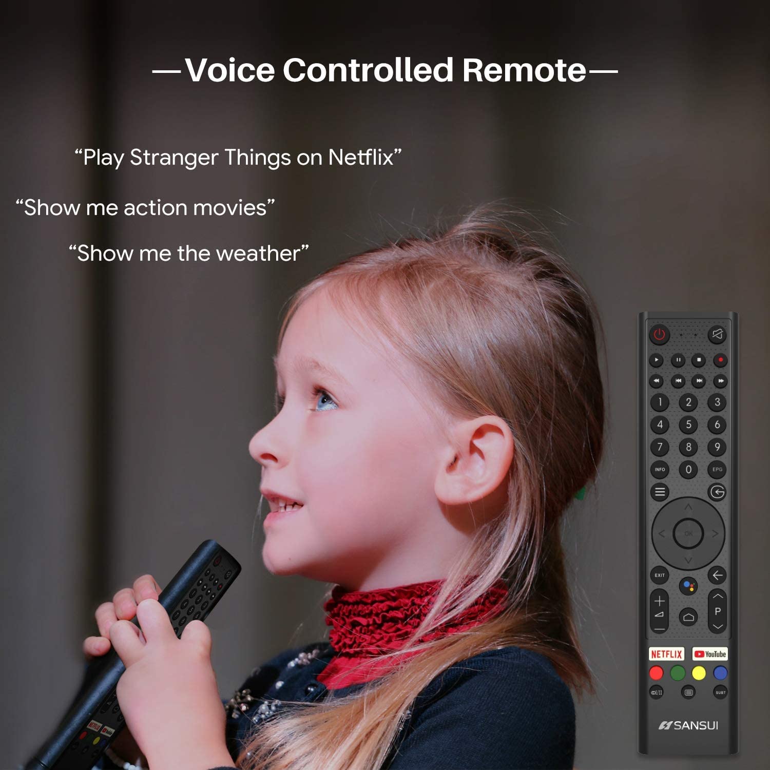 SANSUI Television Google TV, Voice Assistant Smart TV 2023 (43" 4k UHD)