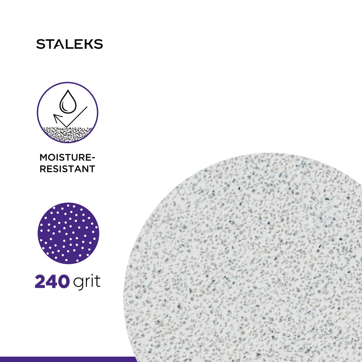 Staleks Pro Pododisc L - Almohadillas de repuesto para discos (grano 240, 50 unidades), color blanco