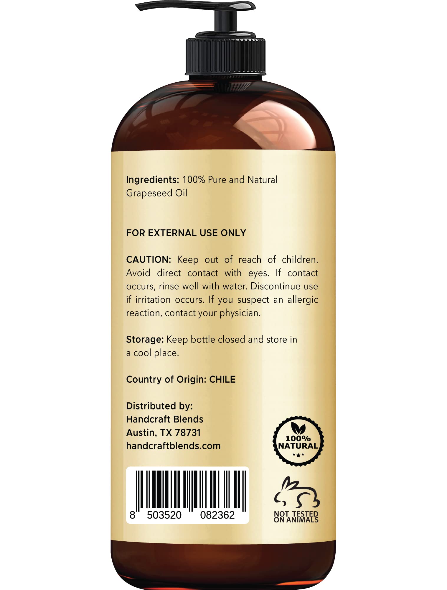 Aceite de Semilla de Uva Artesanal 100% Puro Natural Grado Terapéutico para Aromaterapia