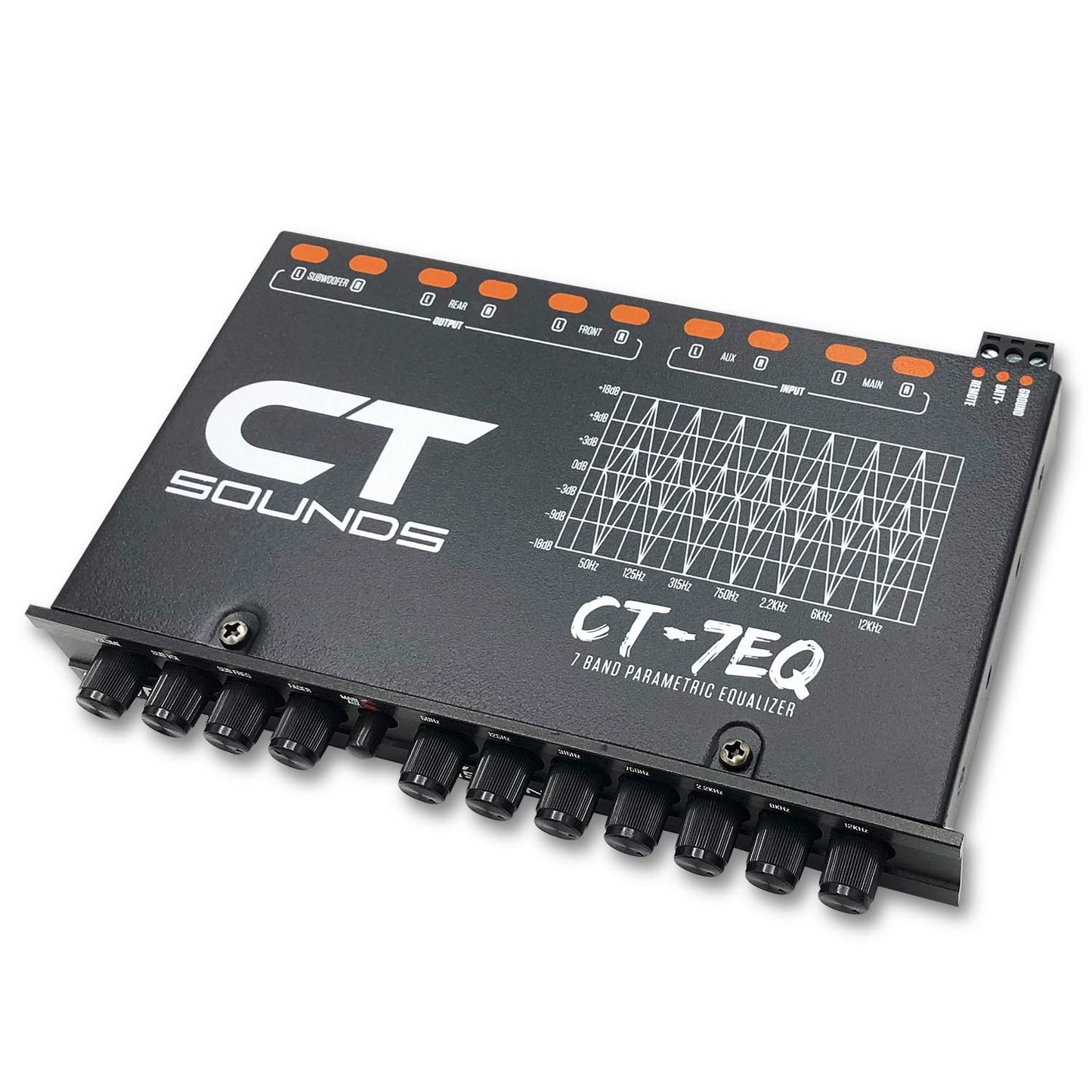 CT Sounds CT-7EQ - Ecualizador de audio paramétrico para coche de 7 bandas 1/2 DIN
