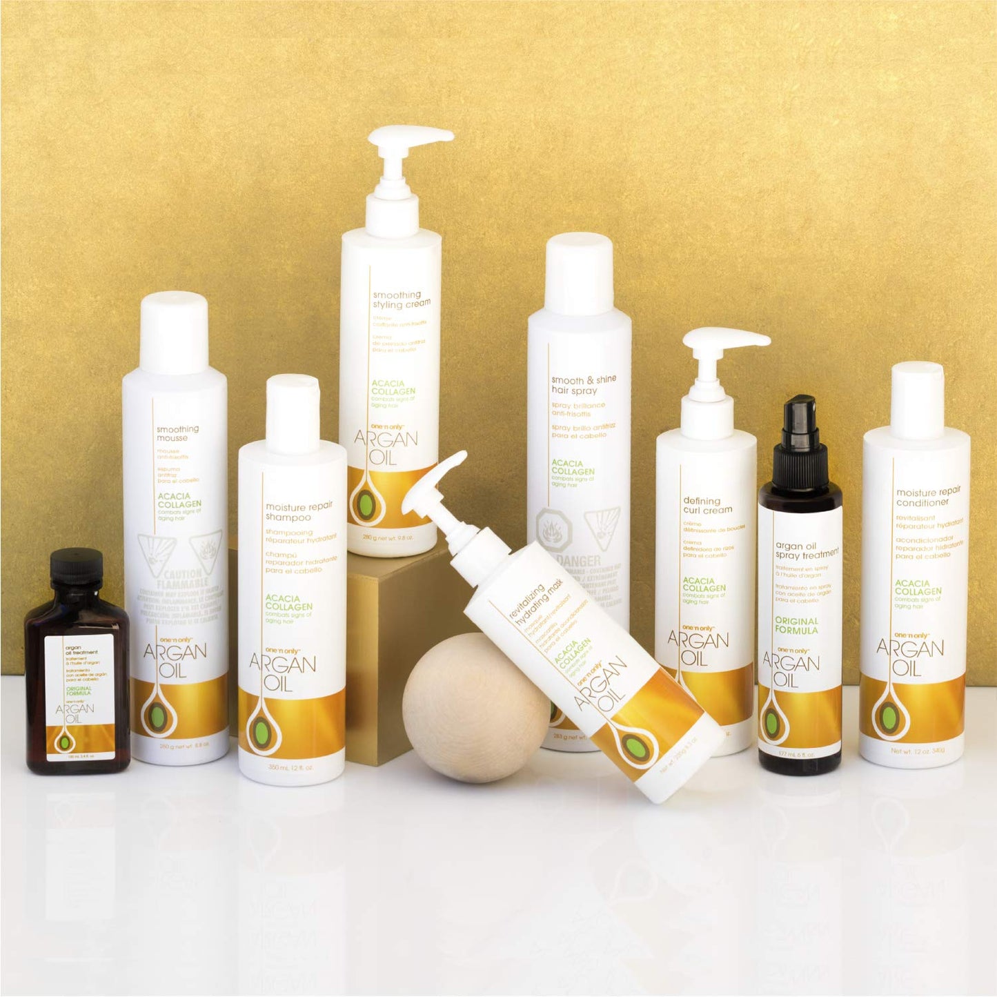 One N´Only Shampoo Reparador Hidratante con Aceite de Argán 350 Ml